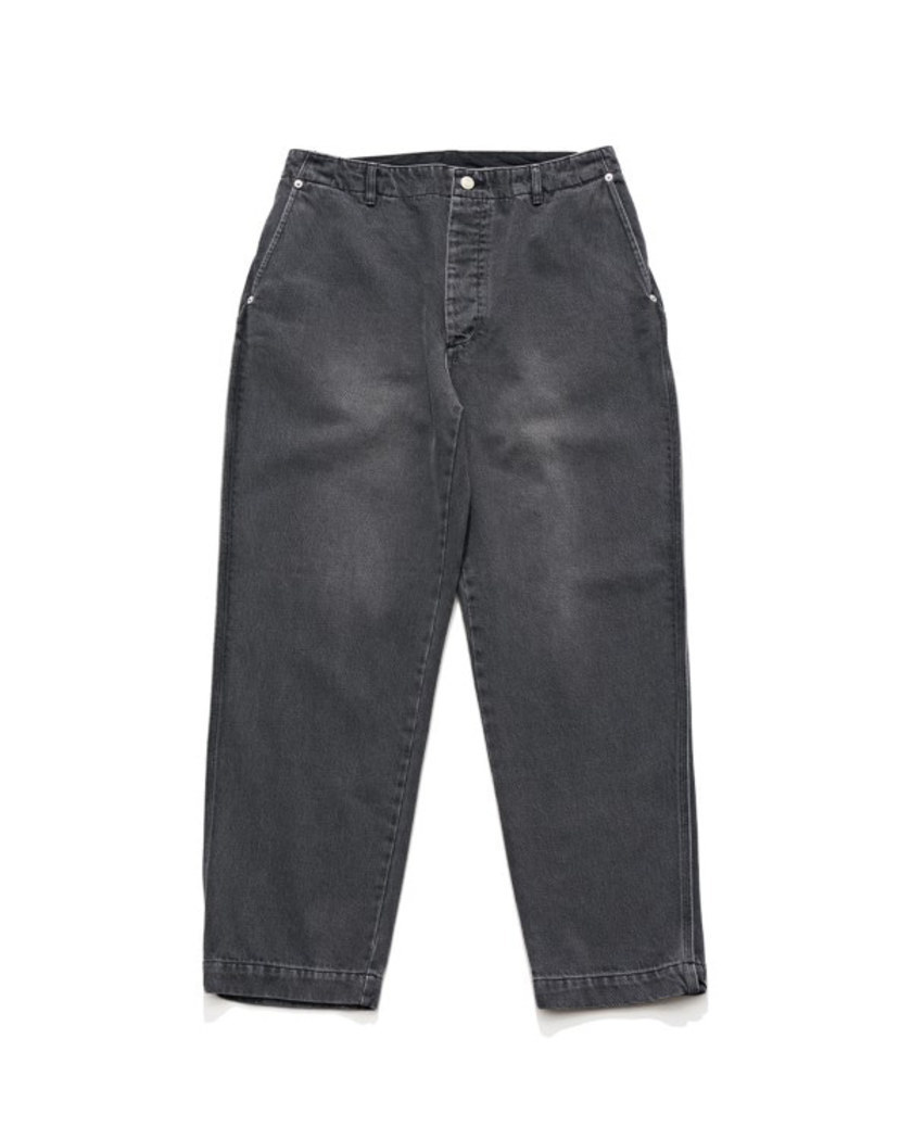 21FW UNAFFECTED CONTRAST STITCH PANTS BLACK