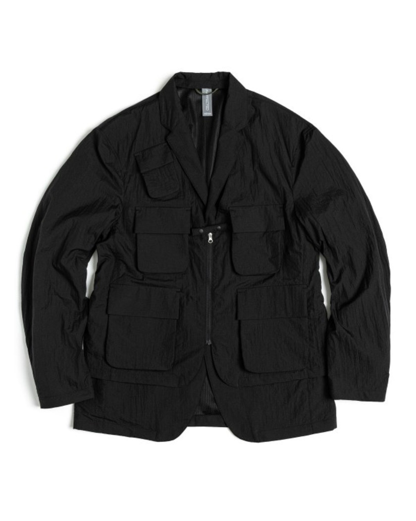 21SS UNAFFECTED LAYERED JACKET BLACK