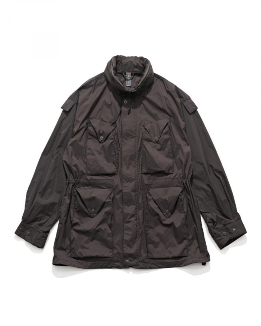 22SS UNAFFECTED OVERSIZED FIELD PARKA CHARCOAL BROWN