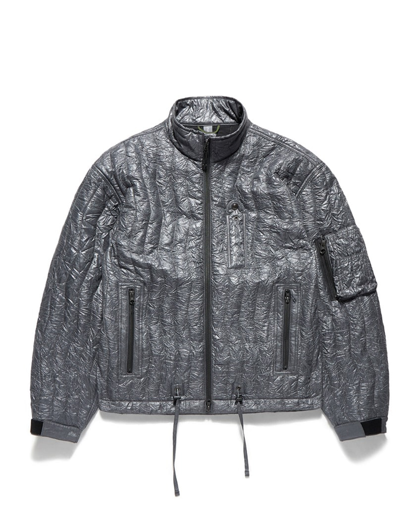 23FW UNAFFECTED PARACHUTE QUILTED BLOUSON CHARCOAL